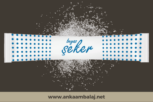 Standart Baskılı Stick Beyaz Toz Şeker 3 gr (2.500 Adet)